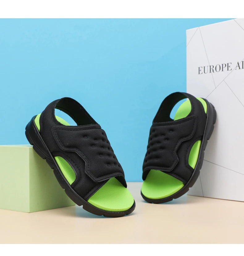 Summer Kids' Sandals – Non-Slip, Soft-Soled Beach & Sport Shoes for Toddlers and Young Children (Sizes 21–30)