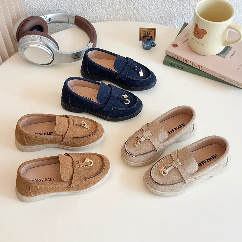 Children Leather Shoes for Boys 2025 Spring Autumn New Fashion British Style Soft Sole Anti-slippery Versatile Performance Shoes
