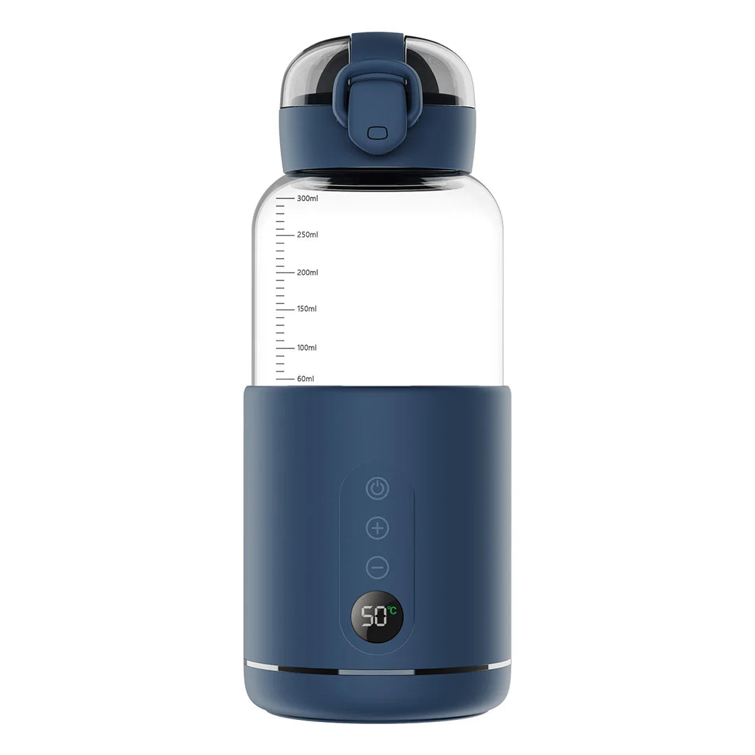 Wirless Electric Baby Bottle Heater For Milk USB Rechargeable +1/+1℃ Temperature Control & Display Portable Baby Bottle Warmer