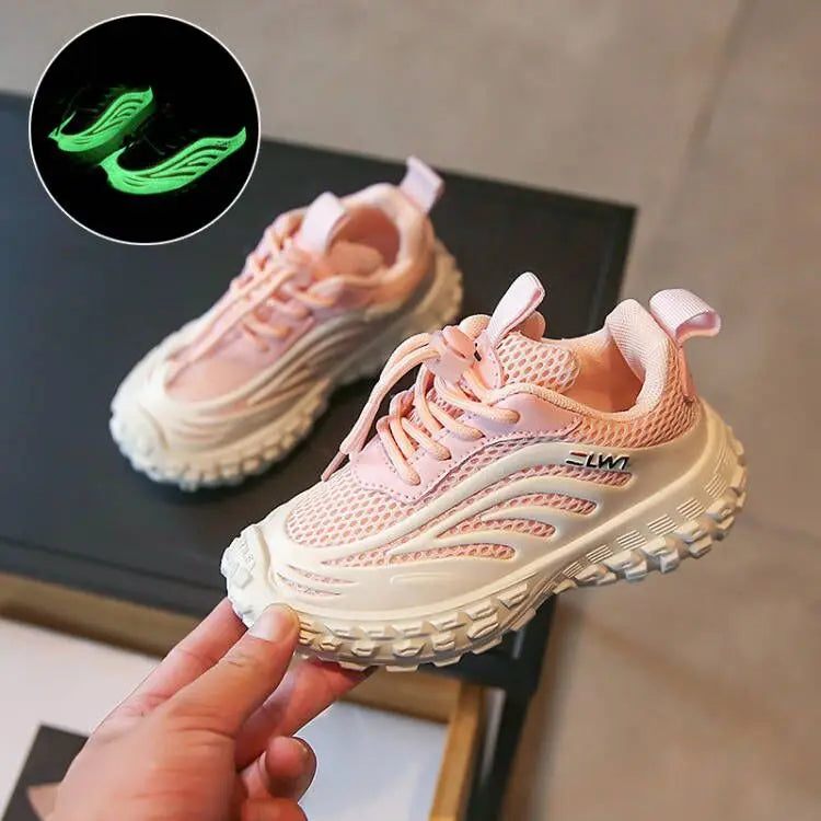 Children Night Glow Shoes Casual Sneaker Soft Sole Running Shoes Kids Shoe Girl Anti-Slip Women Sneaker Кроссовки Детские Tenis