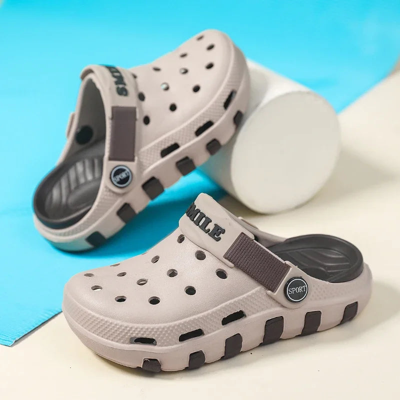 Children Slippers Boy Clogs Summer Beach  Shoes Sneaker Casual Comfortable Indoor Outdoor Sports Sandals for Boy 4 To 10 Years