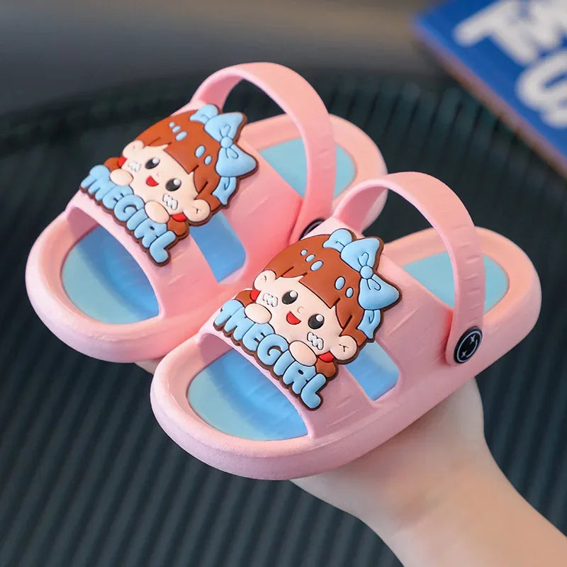 Cute Cartoon Children's Slippers with Non-Slip Soles for Boys and Girls