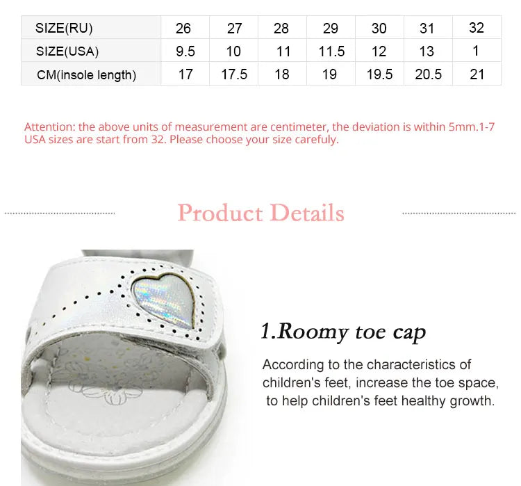 FLAMINGO Summer kinder sandalen Hook& Loop Flat Arched Design Chlid Casual Princess Shoes Size 26-31 For Girls 221S-Z6-2763