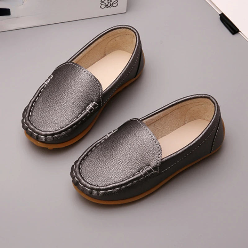 туфли Fashion Kid Casual Shoe New Soft Sole Single Shoe Comfortable Sports Shoe Flat Shoe Kid Shoe British Leather Shoe Boy Shoe