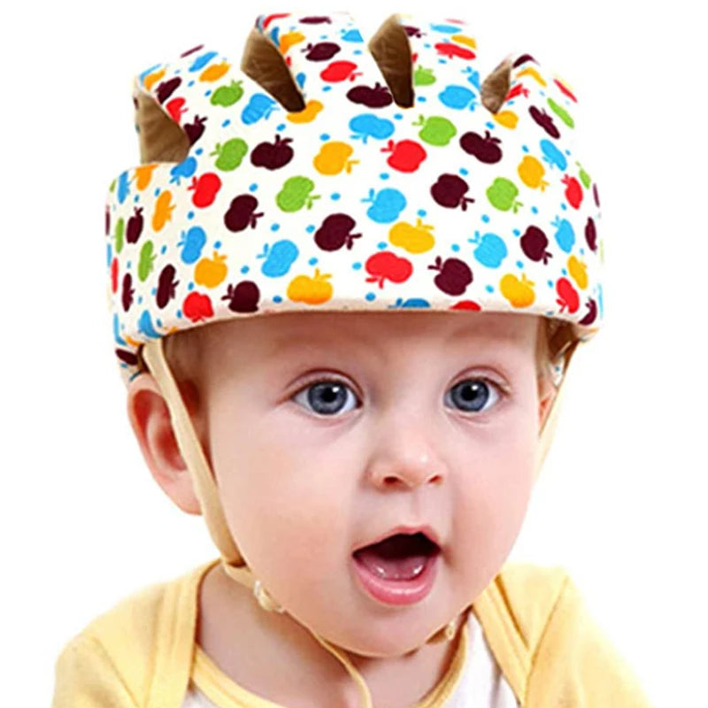 Baby Helmet Safety Cap For Babies Boys Girls Summer Breathable Cotton Mesh Hat Children Crawl Walk Playing Infant Anti Collision