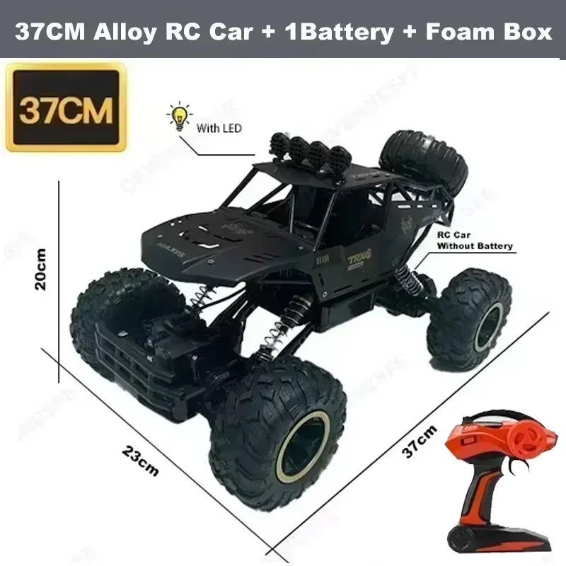 New 4WD RC Cars Off Road Remote Control Cars Radio Buggy Truck Racing Drift with Led Lights RTR Vehicle for Children’s Toy Gifts