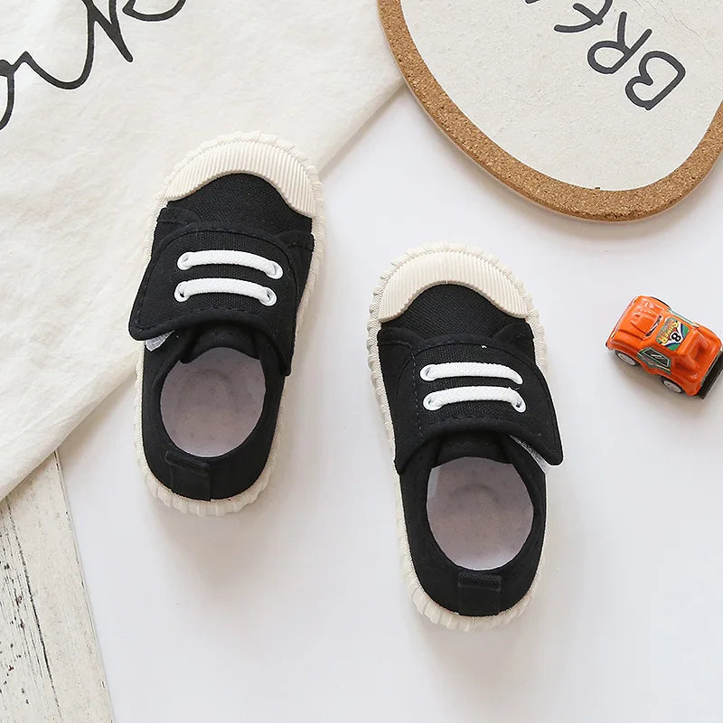 Children Leopard Canvas Shoes Toddler Infant Boy Sneakers Girl Candy Color Casual Shoes Baby Kids Breathable Soft Leisure Shoes
