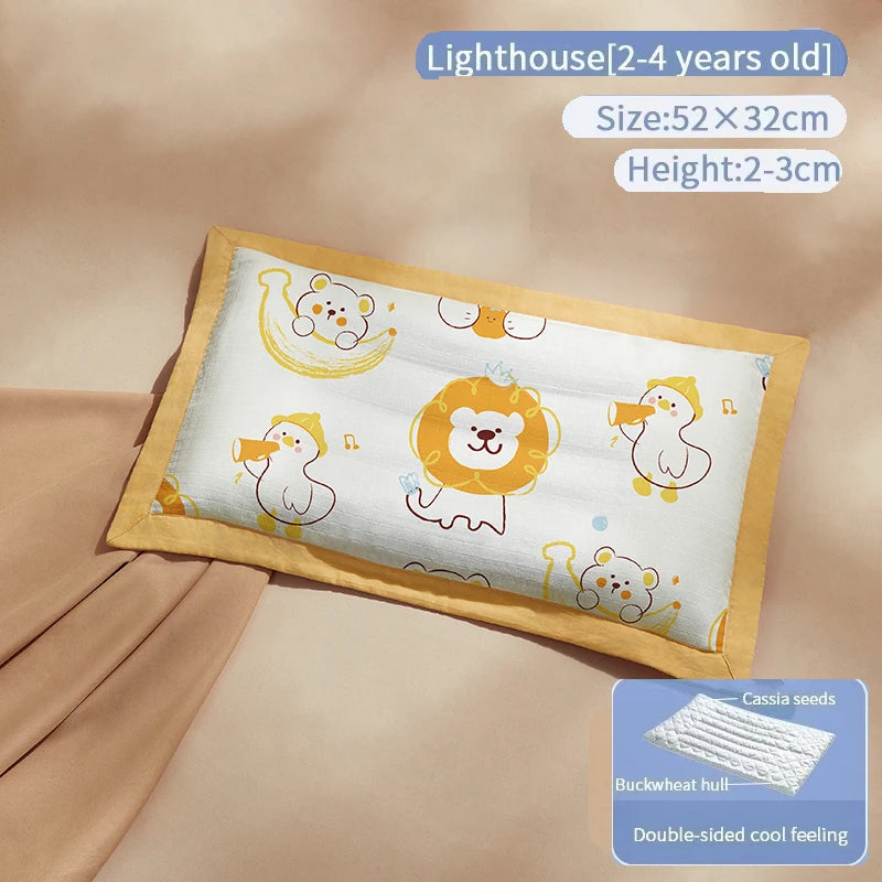 AIBEDILA Pillows for Babies Newborn Baby Articles Double-sided Available for All Seasons Baby Pillows Bedding Sleeping AB8167