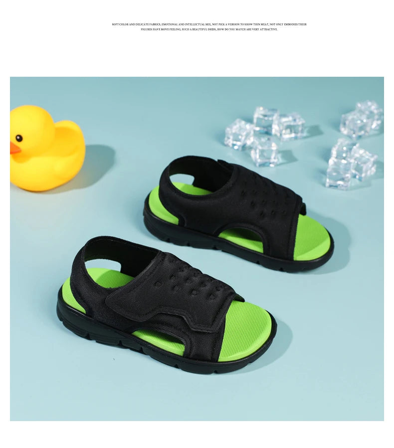 Summer Kids' Sandals – Non-Slip, Soft-Soled Beach & Sport Shoes for Toddlers and Young Children (Sizes 21–30)