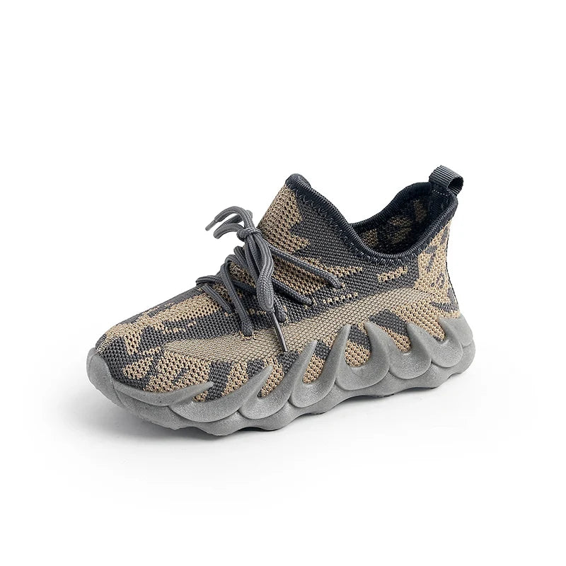 2025 Autumn Styles Boys Sneakers Children's Shoes Breathable Mesh Shoes Fly Weaving Girls Casual Shoes Soft Sole Baby