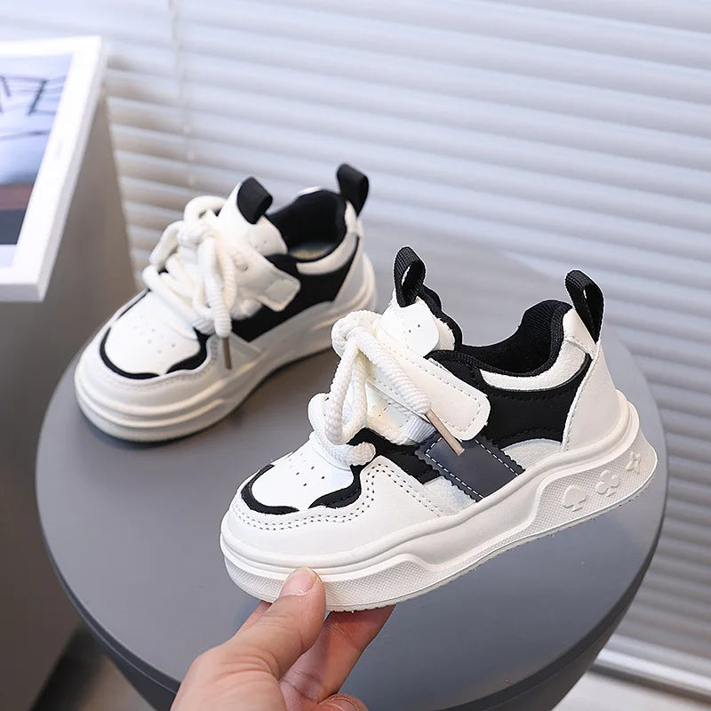 Children's Sneakers Kids Fashion Design White Non-slip Casual Shoes Boys Girls Breathable Sneakers Toddlers Outdoor Shoes I01123