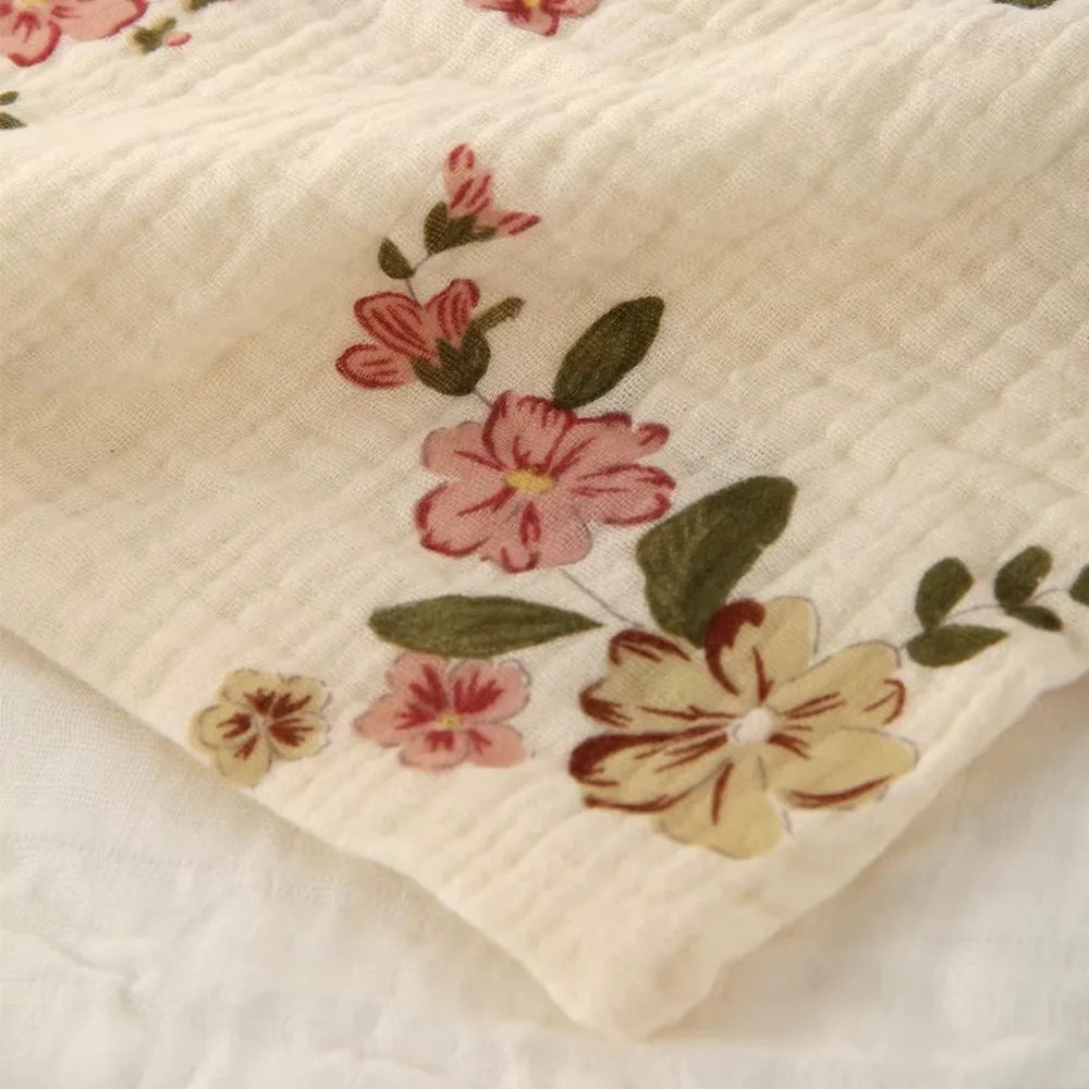 3/5Pcs 6-Layer Pure Cotton Baby Cotton Washcloth Soft Gauze Cotton Newborn Burp Cloth Absorbent Baby Towels Square Towels