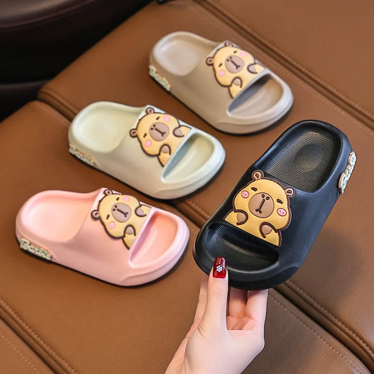 Children Slippers EVA Soft Soled Bathroom Slippers Girl Cartoon Anti Slip Slippers 3-12 Years Old Boys Home Slippers