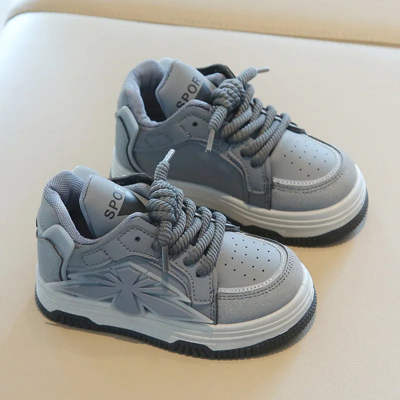 2025 New Spring Childrens Sneakers Boys Sport Shoes Girls Non-slip Casual Shoes High Top Student Shoes Toddler Shoe
