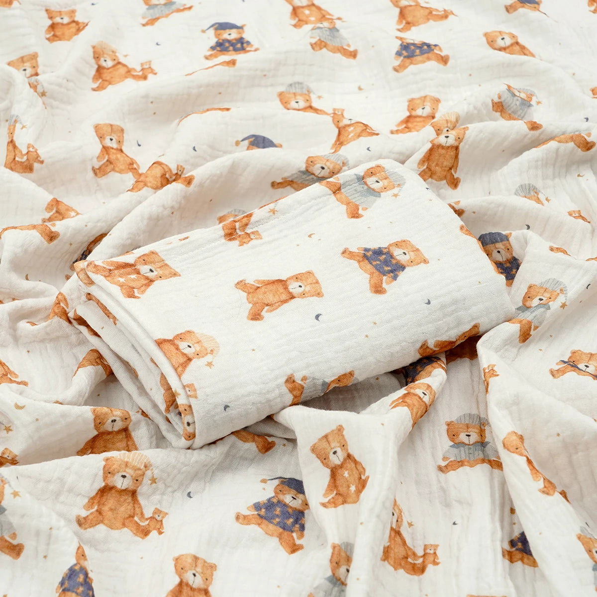 Kangobaby #My Soft Life# 100% Cotton Baby Muslin Blanket Infant Bath Towel Size 80x80cm