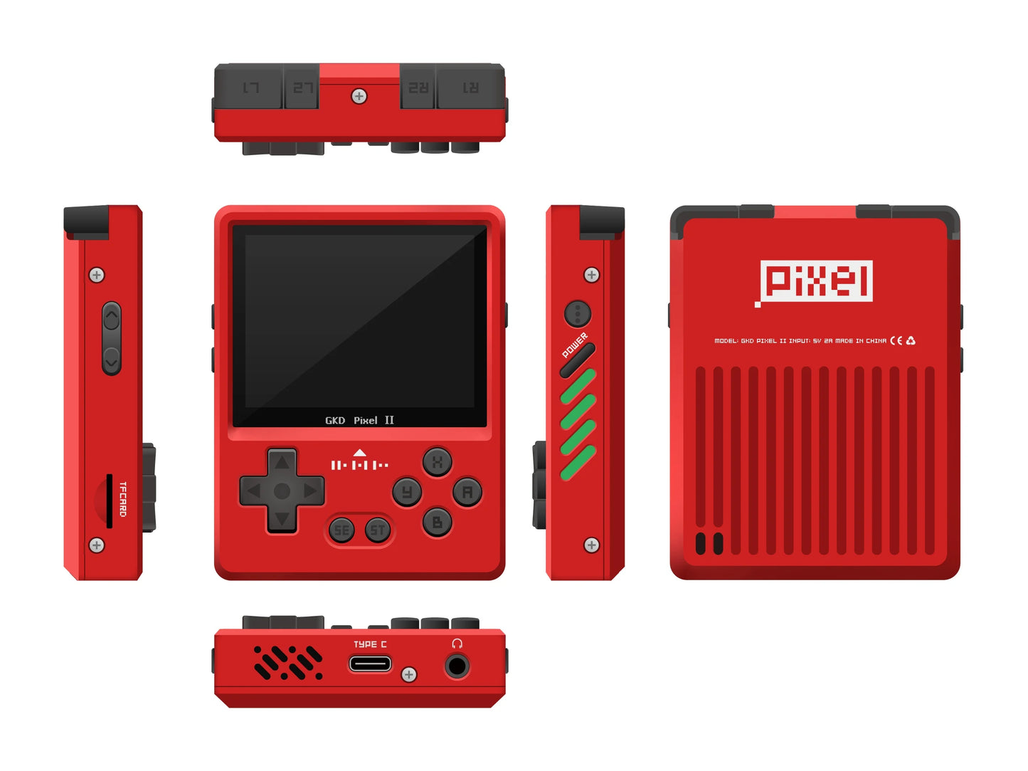 Gkd Pixel 2 - Game Kiddy Pixel 2.4 Inch Ips Screen Rk3326s Aluminium Alloy Available In Game Console Cnc Gamer Gifts Customized