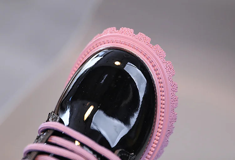 Boys Girls Single Boots Solid Color England Style Children Shoes Kids Small Short Boots Baby Non-slip Wear-resistant Footwear