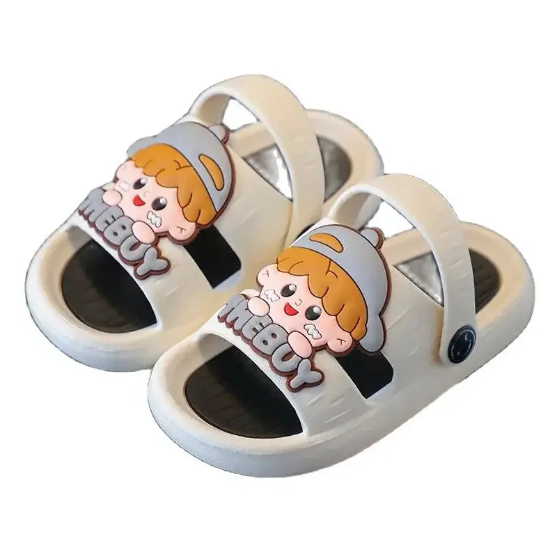 Cute Cartoon Children's Slippers with Non-Slip Soles for Boys and Girls