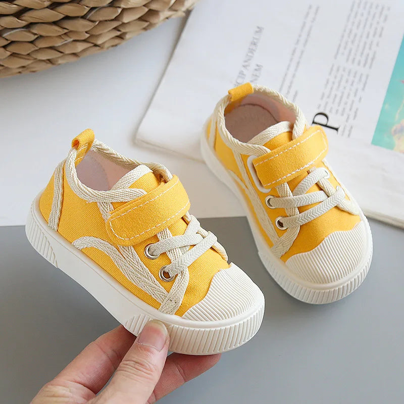 Children Canvas Shoes Spring New Fashion Classic Soft Comfortable Boys Sneakers Girls Casual Shoes Baby Kindergarten Sneakers