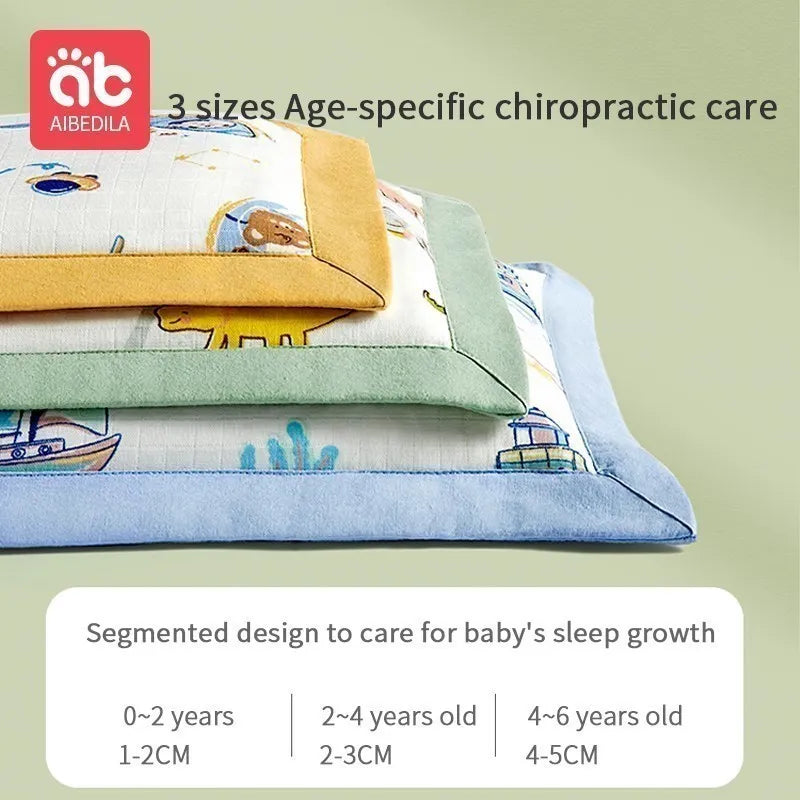 AIBEDILA Pillows for Babies Newborn Baby Articles Double-sided Available for All Seasons Baby Pillows Bedding Sleeping AB8167