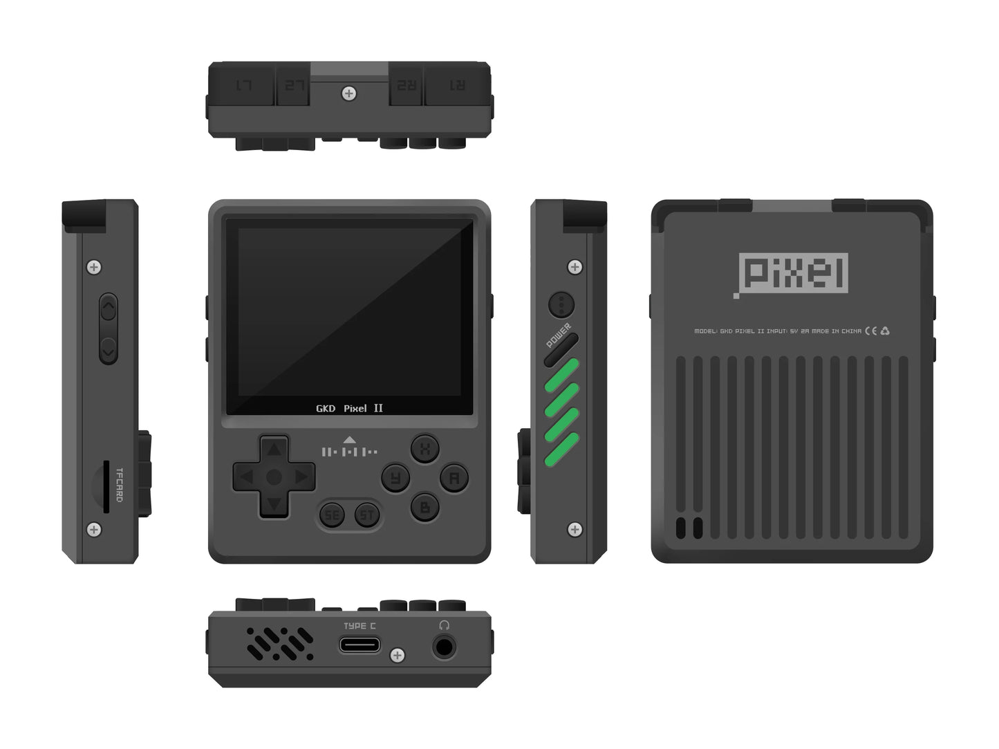 Gkd Pixel 2 - Game Kiddy Pixel 2.4 Inch Ips Screen Rk3326s Aluminium Alloy Available In Game Console Cnc Gamer Gifts Customized