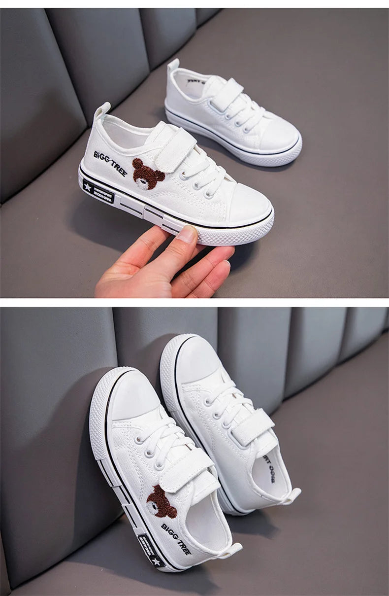 Children Casual Shoes Mesh Sneakers Boys Sport Breathable Tennis Sneaker Baby Girls Spring Fashion Shell White Running Shoes