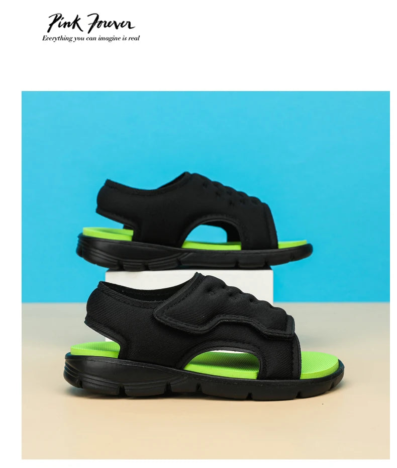Summer Kids' Sandals – Non-Slip, Soft-Soled Beach & Sport Shoes for Toddlers and Young Children (Sizes 21–30)