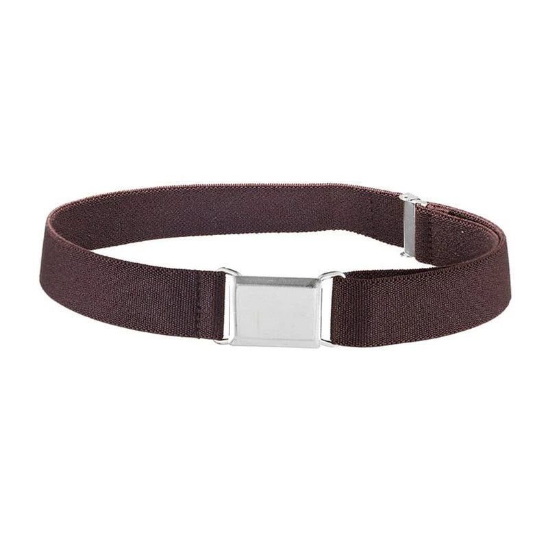 1pcs Kids Elastic Belts Boy Girl Adjustable Elastic Canvas Waistband Stretch Waist Belt With Buckle Student Belt Neutral Belts
