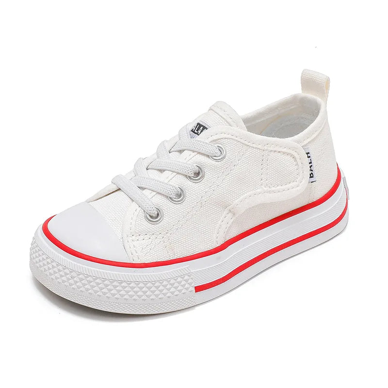 Children Canvas Shoes Sneakers Parent-Child Shoes Boys Shoes Girls Kindergarten White Cloth Shoes Small White Shoes Board Shoes