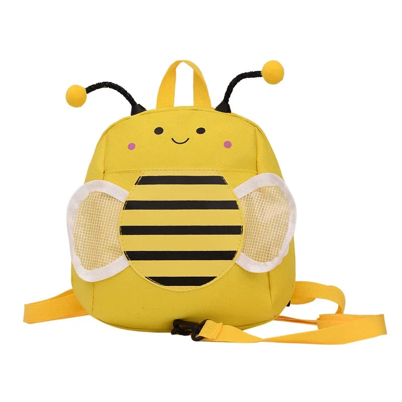 Children Backpacks Cute Cartoon Kindergarten Schoolbag 3D Bee Baby Anti Loss Bag Yellow Pink Kids Shoulders Bag for Girls Boys