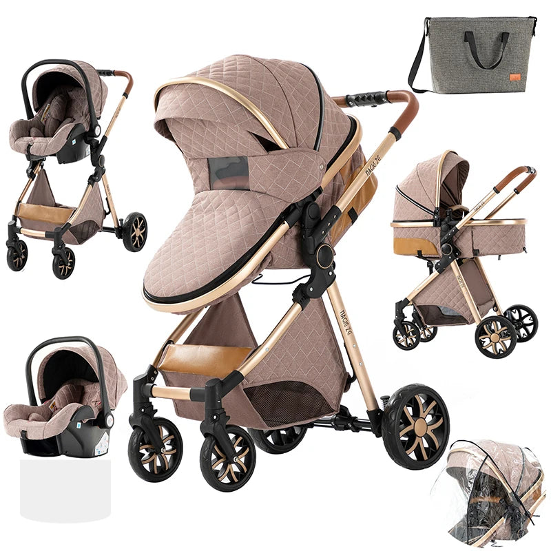 toddler stroller 3 in 1 strollers compact stroller baby stroller and car seat infant stroller mother kids travel system stroller
