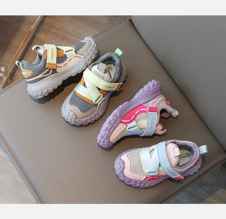 Toddler Shoes For Girls Breathable Mesh Little Kids Casual Sneakers Non-slip Children Sport Shoes tenis