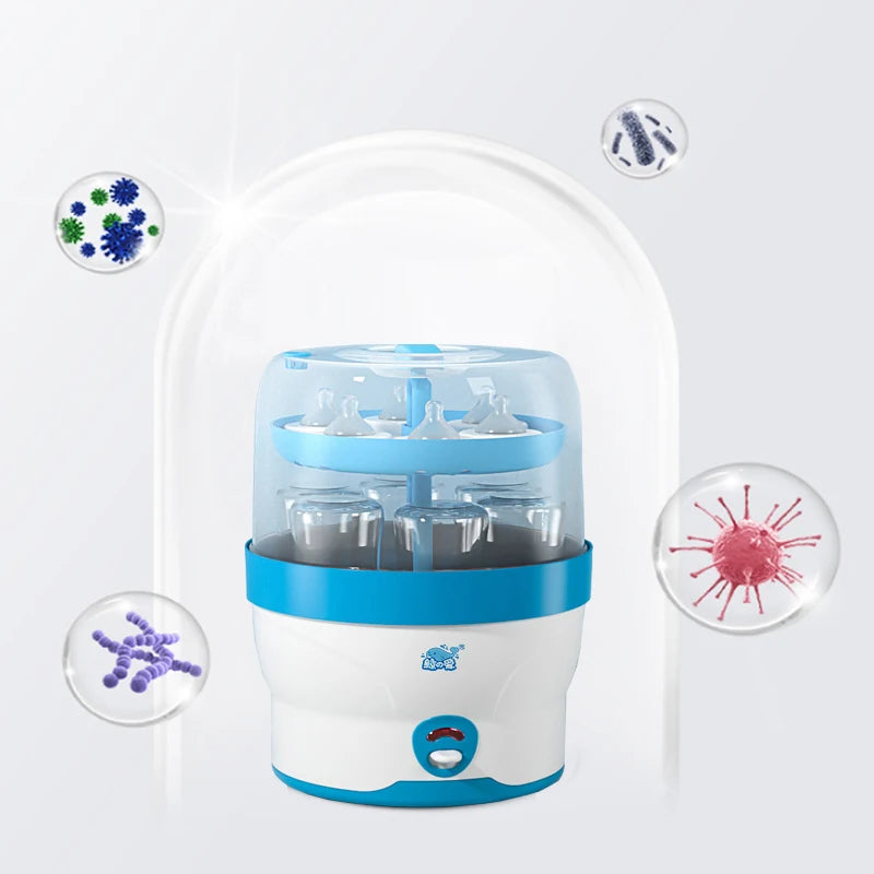 Large Capacity 0-6m Baby Feeding Bottle Sterilizers with Automatic Power Off Control Baby Accessories  Baby Accessories EU Plug