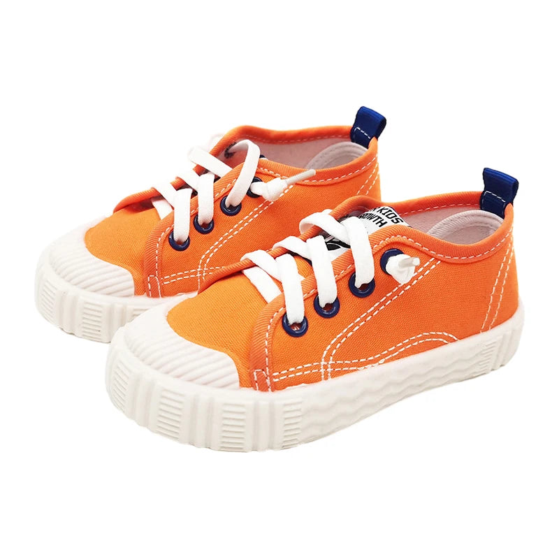 Children's Spring Canvas Shoes Children's Casual Shoes for Girls Comfort Kids Flat Sneakers