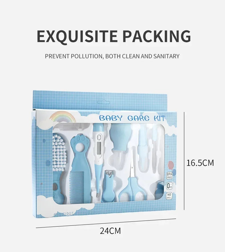 Nasal Suction Device Set, Comb, Baby Brush, Thermometer Tool, Care Set, Complete Accessories, Ten Piece Set, Material Safety