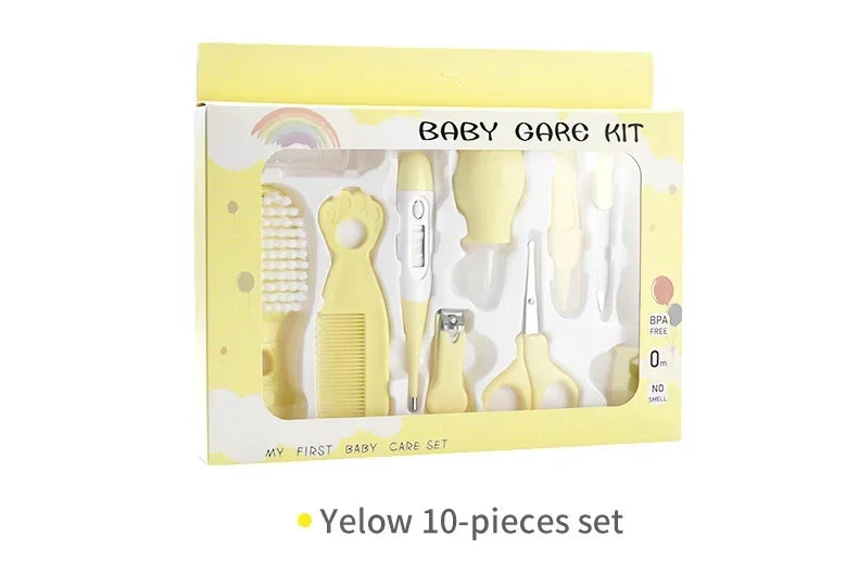 Nasal Suction Device Set, Comb, Baby Brush, Thermometer Tool, Care Set, Complete Accessories, Ten Piece Set, Material Safety