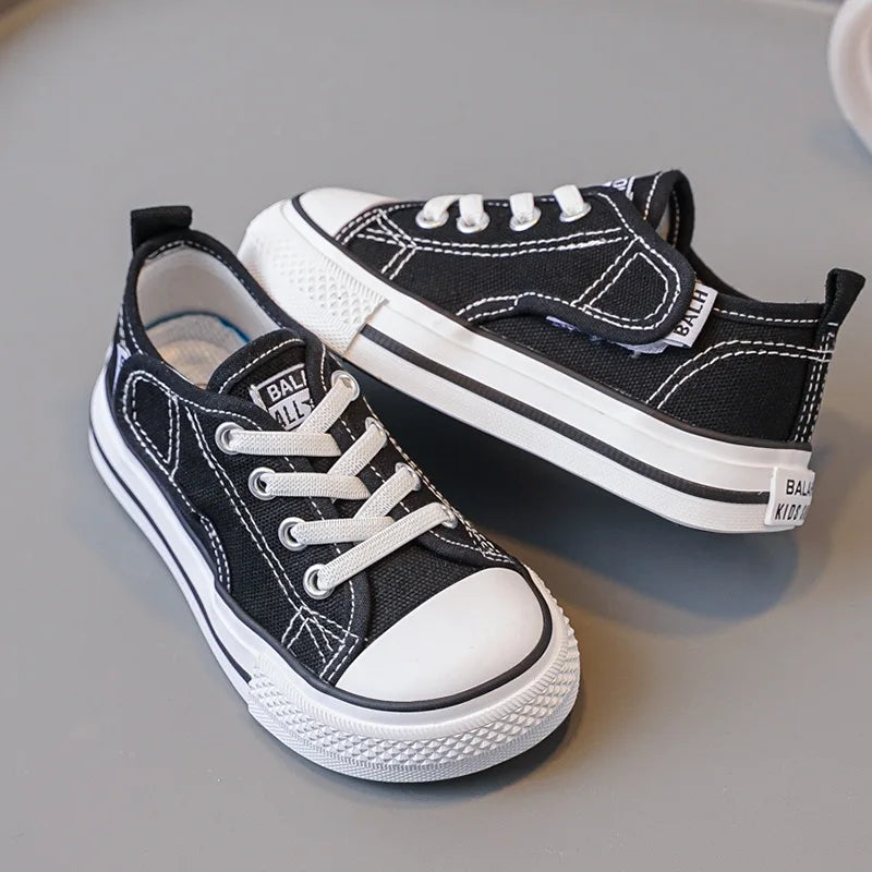 Children Canvas Shoes Sneakers Parent-Child Shoes Boys Shoes Girls Kindergarten White Cloth Shoes Small White Shoes Board Shoes