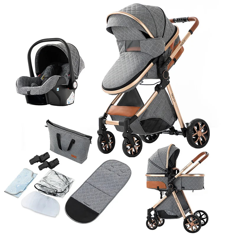toddler stroller 3 in 1 strollers compact stroller baby stroller and car seat infant stroller mother kids travel system stroller
