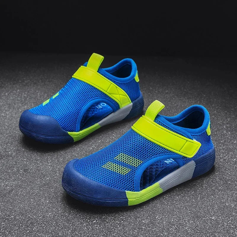 New Children Casual Mesh Shoes Boys Beach Sandals Kids Lightweight Closed Toe Baby Sport Sandals for Girls Eu Size 23-36
