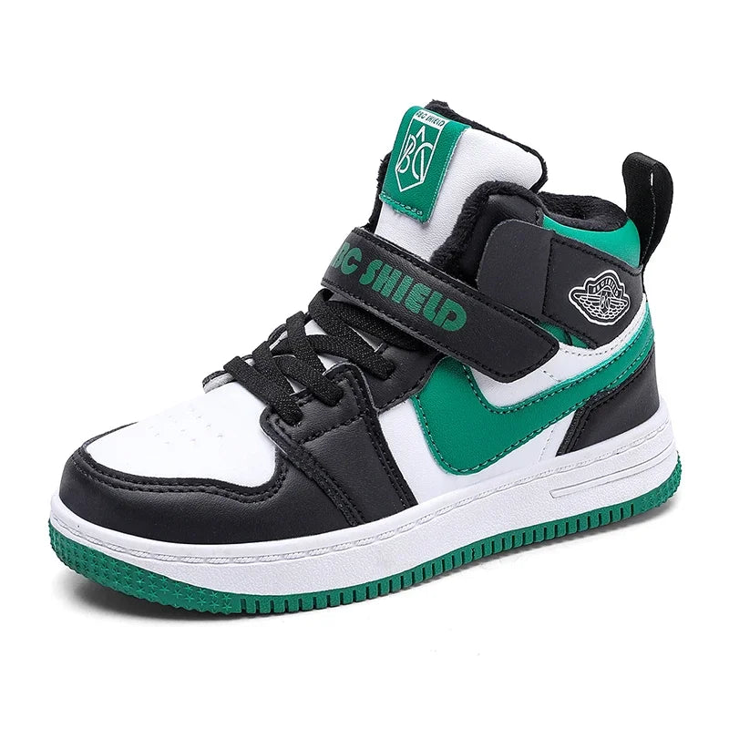 Boys' Sports Shoes 2024 Fall New Children's Shoes Basketball Shoes Net Top Student Non-slip Running Shoes Chaussure De Sport