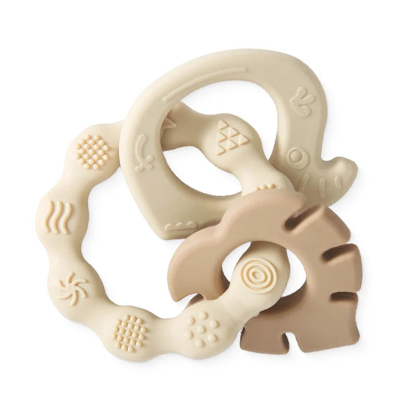 1Pcs Baby Silicone Teether Ring BPA Free Rattles Bracelet Food Grade Newborn Cute Octopus Shaped Health Care Teething Ring Toys