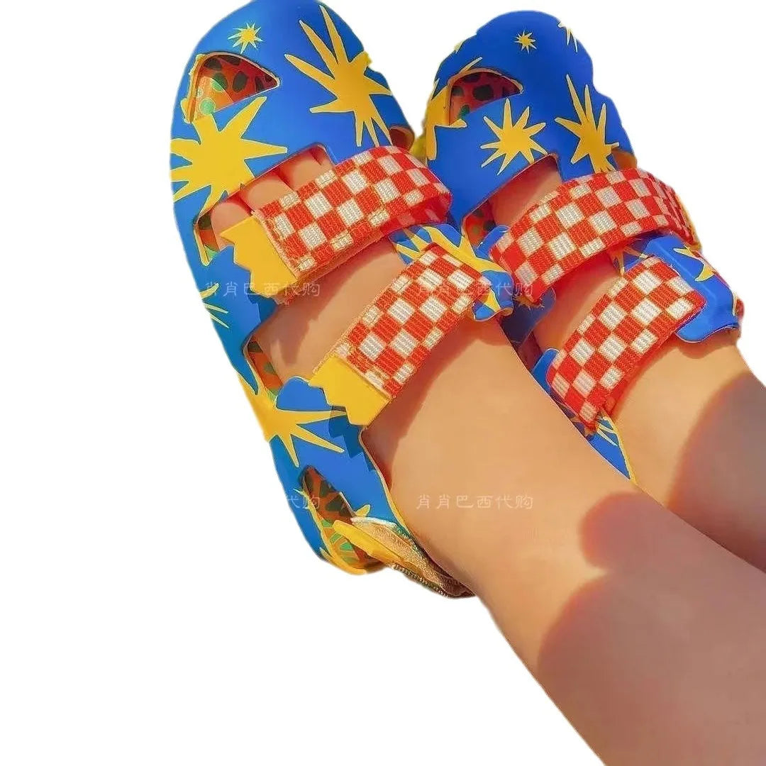 2024 Summer Hot Selling Fashion Baotou Soft Sole Fashion Children's Shoes for Boys and Girls Soft Sole Breathable Beach Shoes