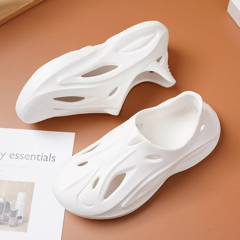 2024 new fashion thick bottom wear-resistant anti-slip and deodorant sandals set feet in summer wear waterproof breathable