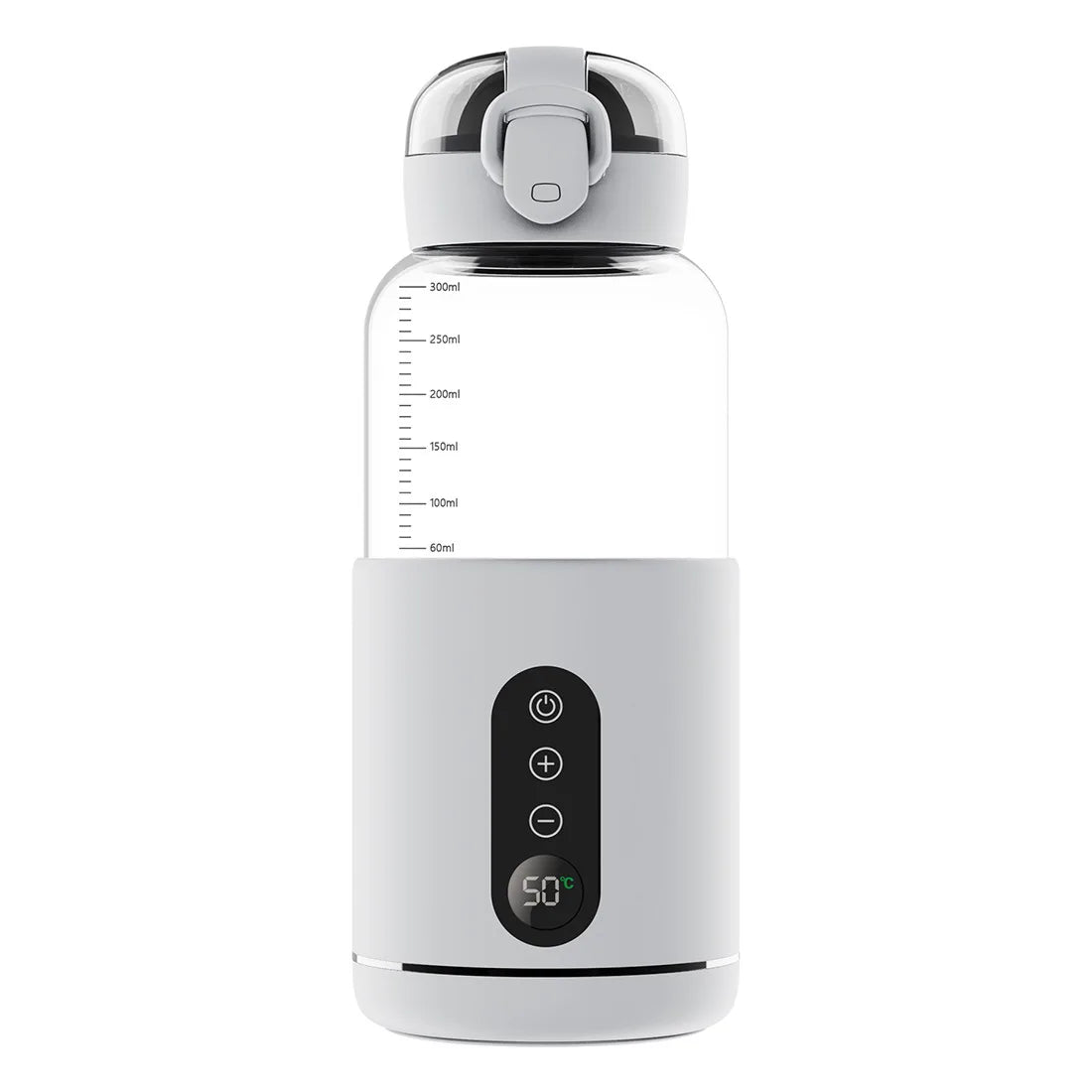 Wirless Electric Baby Bottle Heater For Milk USB Rechargeable +1/+1℃ Temperature Control & Display Portable Baby Bottle Warmer