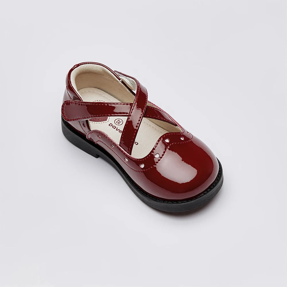 Children’s Leather Shoes – Autumn Retro Fashion Soft-Soled Red Anti-Slip Princess Shoes (Ages 7–12)These elegantly crafted leather shoes feature a retro-inspired design, perfect for young girls seeking style and comfort. With a soft sole and anti-slip