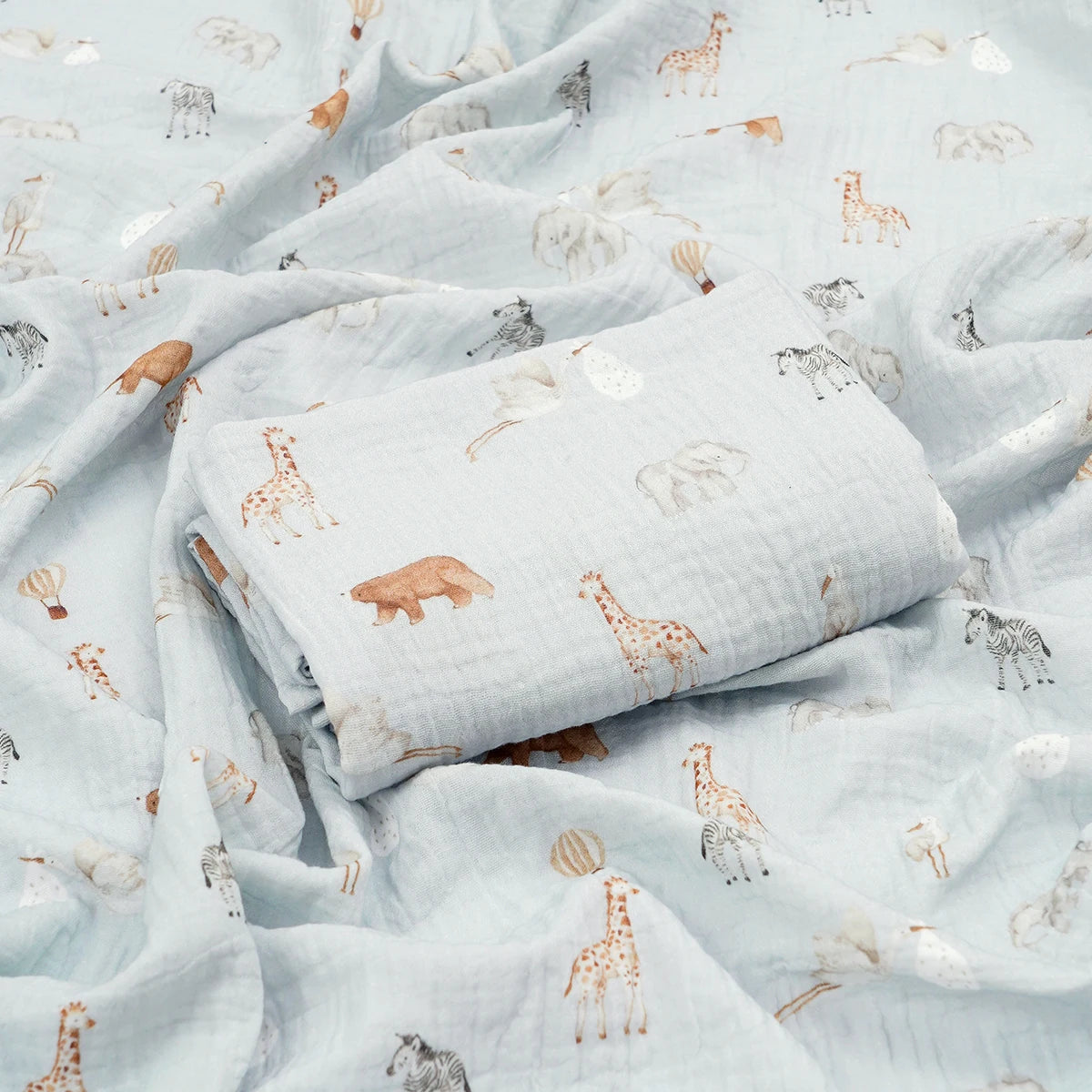 Kangobaby #My Soft Life# 100% Cotton Baby Muslin Blanket Infant Bath Towel Size 80x80cm