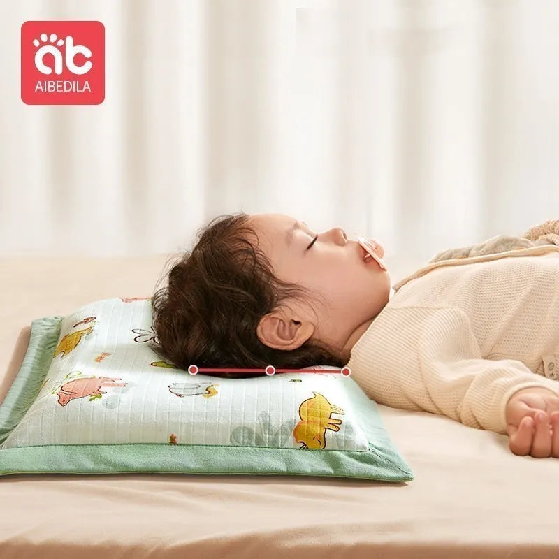 AIBEDILA Pillows for Babies Newborn Baby Articles Double-sided Available for All Seasons Baby Pillows Bedding Sleeping AB8167