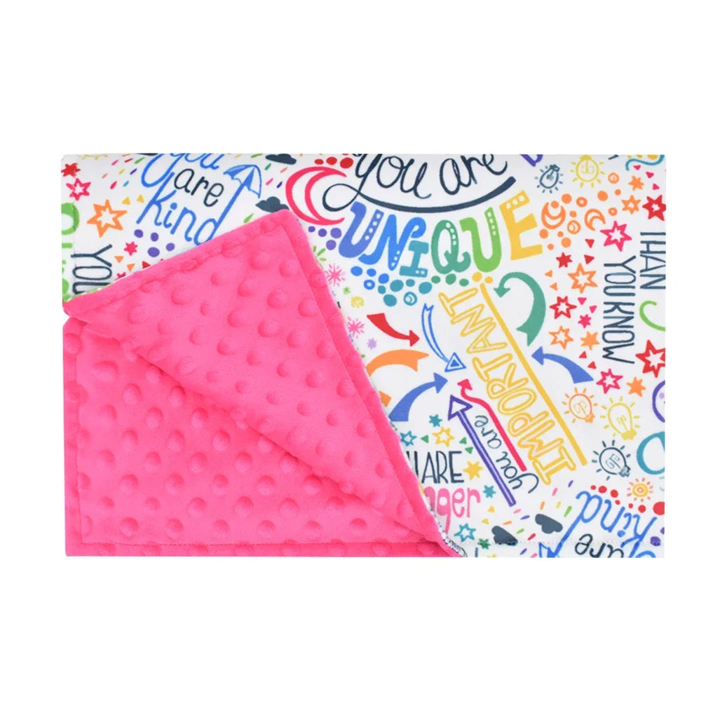 Name Personalised Custom Fleece Baby Blanket Kids Nursery Decor Swaddle Blanket Baby Blankets Newborn Gift Mother Kids 100*72cm