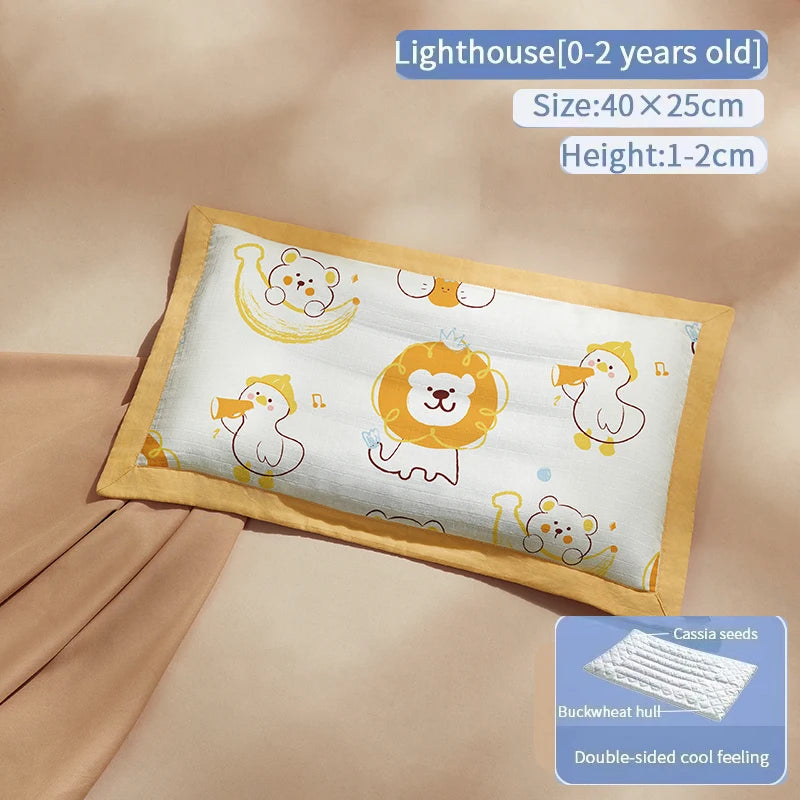 AIBEDILA Pillows for Babies Newborn Baby Articles Double-sided Available for All Seasons Baby Pillows Bedding Sleeping AB8167