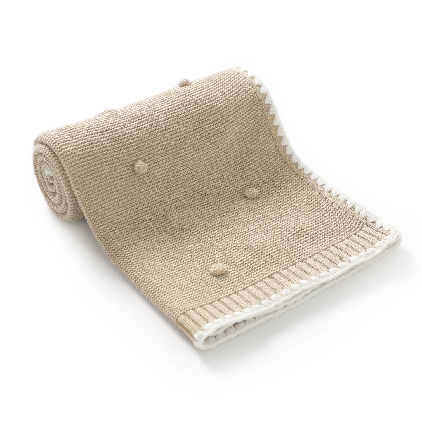 Infant Baby Blanket 90*70cm Sleepsack Fashion Solid Dot Newborn Boy Girl Bedding Quilt Knit Srtoller Swaddling Super Soft Plaids